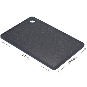 Preview: 6er-Set Schneidebrett in Marmoroptik - Hygienisch, rutschfest & messerschonend - Spülmaschinenfest, 27x20.5x1 cm Kunststoff Frühstücksbrett
