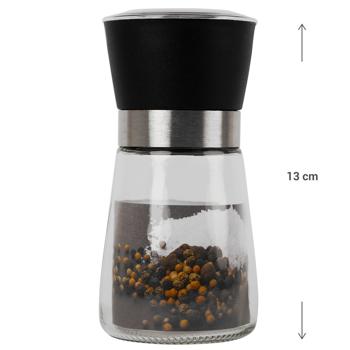 Preview: set of 2 spice mill with ceramic grinder, salt and pepper mill, 13 cm