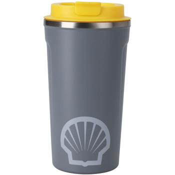 Preview: set of 4 drinking cups with insulating function, plastic lid, stainless steel, 500 ml