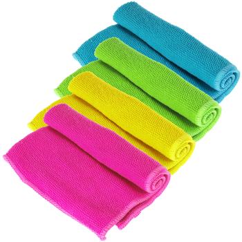 Preview: 24er-Set Mikrofasertücher, mehrfarbig, 30 x 30 cm