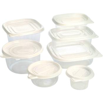 Preview: 27-teiliges Frischhaltedosen-Set inkl. Deckel - Mikrowellen- & spülmaschinengeeignet - Vorratsdosen für Kühlfach, Arbeit & Camping, 100-950ml