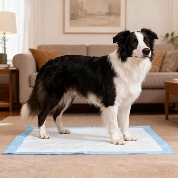 Preview: Trainingspads für Hunde (20 Stück): 5-lagige, extra saugfähige Welpenunterlagen, auslaufsicher, 60x90 cm - saugstark u. hygienisch