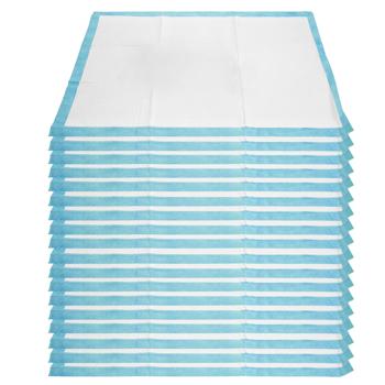 Preview: Trainingspads für Hunde (20 Stück): 5-lagige, extra saugfähige Welpenunterlagen, auslaufsicher, 60x60 cm - saugstark u. hygienisch