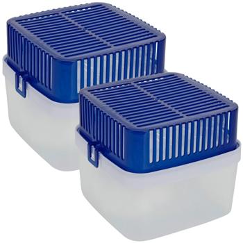 Preview: 2er-Set Schimmel-Stopper Luftentfeuchter, 1,8L, mit 4 x Granulat – Trockene Räume, Schutz für Keller, Garage & Wohnwagen, zuverlässig Preview: 2er-Set Schimmel-Stopper Luftentfeuchter, 1,8L, mit 4 x Granulat – Trockene Räume, Schutz für Keller, Garage & Wohnwagen, zuverlässig