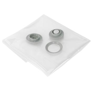 Preview: Sacs de rangement sous vide pour vêtements et linge de lit - 4 pièces, 2 tailles, transparents, réutilisables - Compatibles aspirateurs