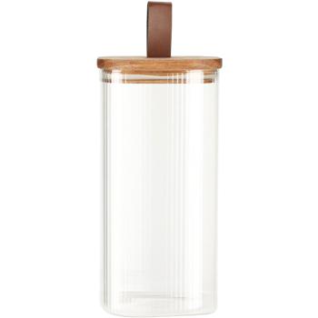 Preview: 4er-Set Vorratsgläser mit Akazienholzdeckel, 750, 1150,1500, 1900 ml