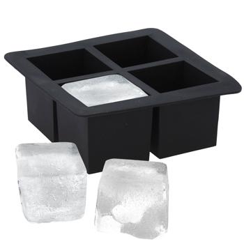 Preview: 2er-Set Flexible Eiswürfelform für 4 XL-Eiswürfel