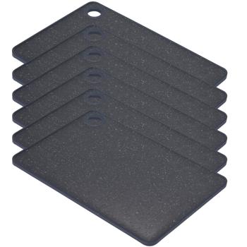 Preview: set of 6 polypropylene chopping boards, 33 x 23 cm