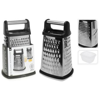 Preview: Kitchen grater with drip tray, 14.5 x 11.5 x 24 cm