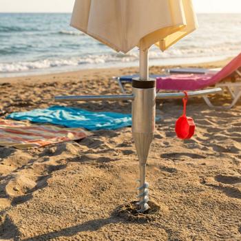 Screw-in parasol base, metal