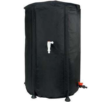 Preview: Robusto e pieghevole barile per la pioggia da 500 litri, nero - con rubinetto e attacco per il tubo flessibile, soluzione mobile per l‘acqua piovana per ogni giardino Preview: Robusto e pieghevole barile per la pioggia da 500 litri, nero - con rubinetto e attacco per il tubo flessibile, soluzione mobile per l‘acqua piovana per ogni giardino