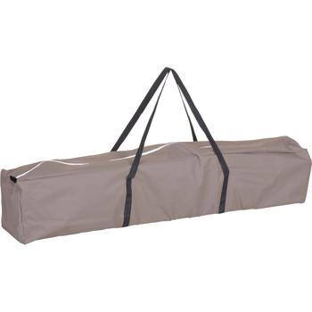 Preview: Pavillon pliable stable, brun, dimensions du toit 3 x 3 m, hauteur 2,45 m, Outdoor Party tente, protection UV