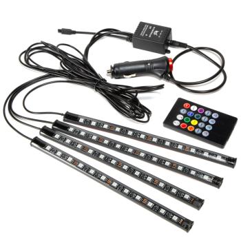 Preview: Striscia LED RGB per autoveicoli, dimmerabile, con telecomando