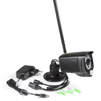 Preview: Full HD wireless surveillance camera set: 4 weatherproof IP cameras, 7“ touchscreen & app live view. Reliable surveillance for your home