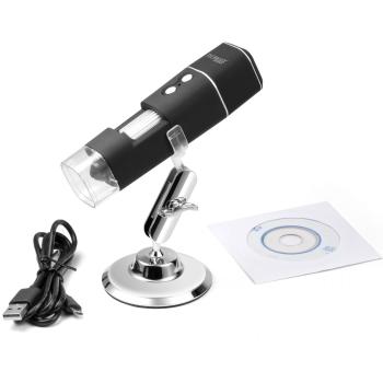 Preview: Microscope Full HD sans fil - Grossissement 1000x - Fonction Photo/Vidéo, WiFi, Batterie - Compatible Windows/Android/iOS - Éclairage 8 LED Preview: Microscope Full HD sans fil - Grossissement 1000x - Fonction Photo/Vidéo, WiFi, Batterie - Compatible Windows/Android/iOS - Éclairage 8 LED