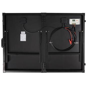 Preview: Panneau solaire pliable, 18 V et 100 watts à haut rendement, cellules solaires monocristallines, incl. régulateur de charge, 2 ports USB, recharge des stations électriques portables et batteries 12/24 V