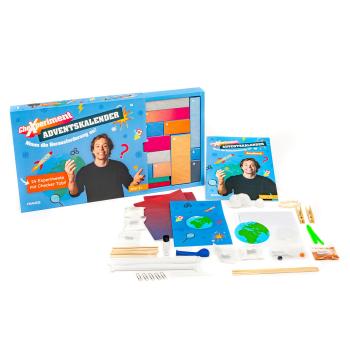 Preview: Calendrier de l‘Avent CheXperiment - 24 Expériences avec Checker Tobi - Dès 8 ans, ludique, éducatif, sans plastique - Produit en allemand Preview: Calendrier de l‘Avent CheXperiment - 24 Expériences avec Checker Tobi - Dès 8 ans, ludique, éducatif, sans plastique - Produit en allemand