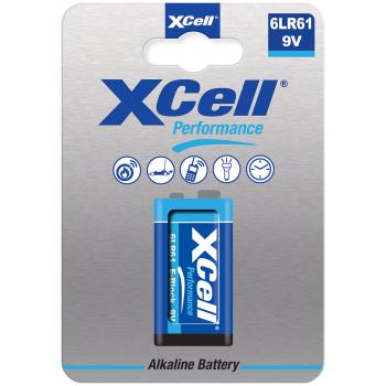 Preview: 2-pack 9V block batteries, 6LR61, Performance Alkaline, 9V