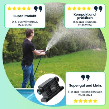 Preview: 2er-Set Bohrmaschinenpumpe zum Ab-, Aus- und Umpumpen von Wasser, bis zu 1200 L/h, Klick System, inkl. 2 Schlauchadaptern und Schellen