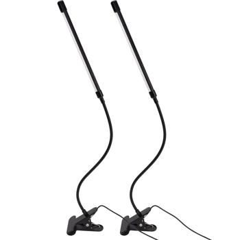 Preview: set di 2 lampade per piante a LED con collo d‘oca, lampada per la crescita delle piante, 10 livelli dimmerabili e timer, 82 lumen, 20 LED con collo d‘oca a 360°