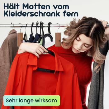 Preview: Zedernholz-Mottenschutz (2er-Set) – Natürliche Zedernholz-Blöcke zum Aufhängen, effektiver Mottenschutz für Kleiderschrank & Vorratsschrank
