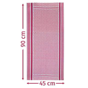 Preview: set of 10 pit cloths, red-gray, tea towels 45 x 90 cm