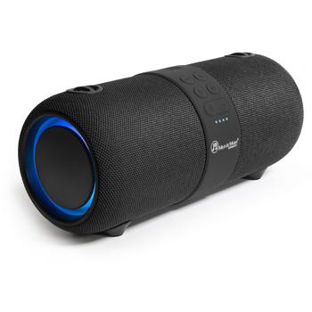 Preview: Robusto altoparlante Bluetooth (nero) con illuminazione a LED, batteria ricaricabile, TWS, stereo - suono potente ed effetti luminosi d‘atmosfera per chi è in movimento