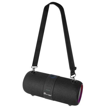 Preview: Robusto altoparlante Bluetooth (nero) con illuminazione a LED, batteria ricaricabile, TWS, stereo - suono potente ed effetti luminosi d‘atmosfera per chi è in movimento