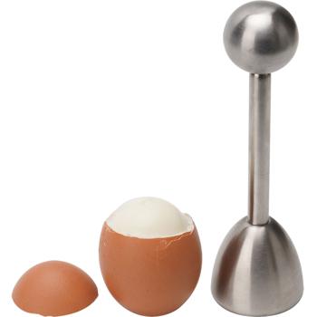 Preview: Toqueur à œuf en acier inoxydable – coupe-œuf pratique pour œufs durs et œufs à la coque – cassure propre – passe au lave-vaisselle