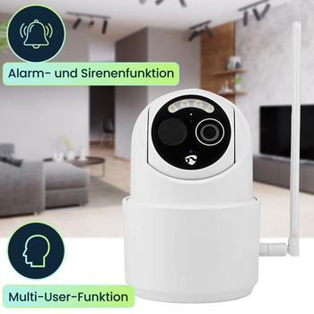 Preview: 4G Solar Überwachungskamera mit Schwenkfunktion – Kabellose Outdoor-Kamera FullHD, Nachtsicht in Farbe, Bewegungsmelder & Alarm, IP65