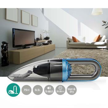 Preview: Kabelloser Handstaubsauger: 75W, Nass-Trocken, Dockingstation - Flexibler 2in1 Sauger für Haus & Auto – Leistungsstark, bequem & immer einsatzbereit