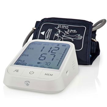 Preview: Smart blood pressure monitor (upper arm) with Bluetooth - HD display, app connection & wrap cuff for precise readings