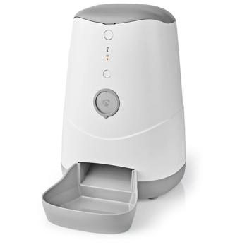Preview: SmartLife Wi-Fi food dispenser: white-grey, 3.7L automatic feeder, app control (iOS/Android) - Reliable, smart feeding for pets