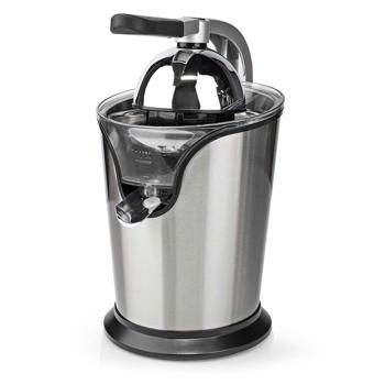 Preview: Efficient electric stainless steel citrus juicer, 100W - automatic, cast aluminum handle, easy to clean, silver-black