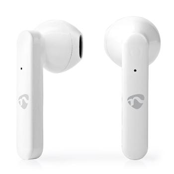 Preview: Kabellose Bluetooth 5.0 In-Ear Kopfhörer Weiss - Touch- & Sprachsteuerung (Siri/Google Assistant) - 2.5h Akku + Ladeetui für 4 Aufladungen