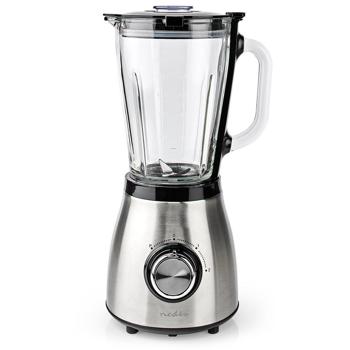 Preview: Stainless steel power blender with 1.5 l glass jug, kitchen blender, 800 W for smoothies, shakes, sauces or for chopping fruit and vegetables