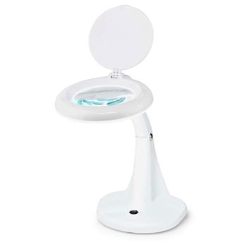 Preview: LED-Lupenleuchte, 4x Vergrösserung, 17,5 x 36 x 26 cm, 6,5W, 585 Lumen - Präzise Arbeitsleuchte für Handarbeit, Kosmetik, Basteln, Reparaturen