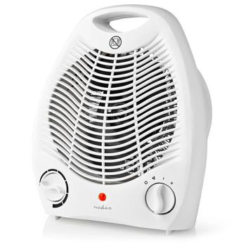 Preview: Termoventilatore, portatile, bianco, 2 impostazioni di calore + funzione ventilatore, 1000 / 2000 W