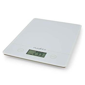 Preview: Balance de Cuisine Électronique - Écran Tactile LCD - Verre Trempé 5 kg Précision 1g - Fonction Tare Auto - Blanc CH3210