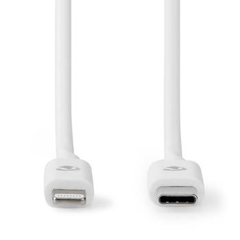 Preview: Lot de 3 câbles de charge iPhone Lightning-USB-C-MFi certifié-2m blanc-PVC robuste-USB 2.0 480 Mbps-18W sortie-60W/20V/3A
