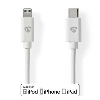 Preview: iPhone charging cable, Lightning cable, USB-C, Apple MFi certified, 1 m, white ideal for Iphone 6, 7, 8, 9, X, XS, 11, 12, 13, 14, Pro / Max Preview: iPhone charging cable, Lightning cable, USB-C, Apple MFi certified, 1 m, white ideal for Iphone 6, 7, 8, 9, X, XS, 11, 12, 13, 14, Pro / Max