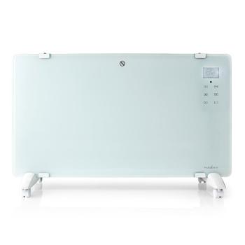 Preview: Termoconvettore WLAN, 2000 watt - app, Alexa/Google Home, IP24, telecomando, vetro frontale, bianco - soluzione di riscaldamento comoda e intelligente