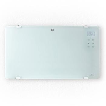 Preview: Termoconvettore WLAN, 2000 watt - app, Alexa/Google Home, IP24, telecomando, vetro frontale, bianco - soluzione di riscaldamento comoda e intelligente