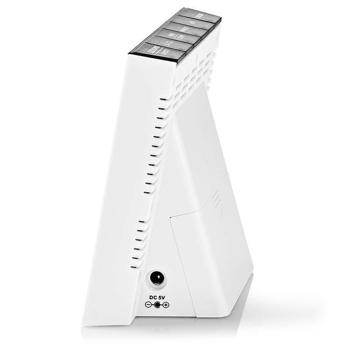 Preview: Station météo radio sans fil - Capteur extérieur, écran couleur, température int/ext, humidité, prévisions - Réveil, horloge, alarme, portée 20m