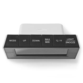 Preview: Station météo radio sans fil - Capteur extérieur, écran couleur, température int/ext, humidité, prévisions - Réveil, horloge, alarme, portée 20m