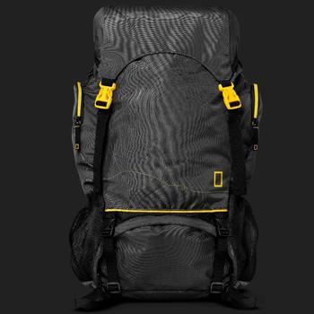 Preview: Spacious hiking backpack 50L - lightweight trekking backpack with hip belt, ergonomic design & plenty of storage space, for travel & outdoor adventures