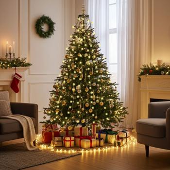 Catena luminosa a festone per albero di Natale SmartLife, 200 LED, dimmerabile, 10 ghirlande, IP65, 10x 2 m