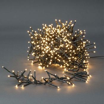 LED fairy lights, 768 LEDs, warm white, 7 light patterns, IP44, 5.6 m