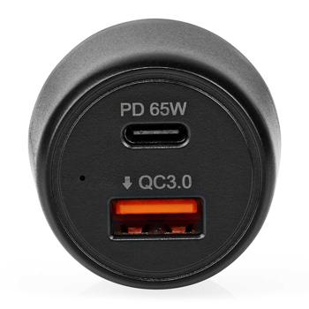 Preview: Caricatore USB da auto, USB-C PD e USB tipo A QC 3.0, 65 watt