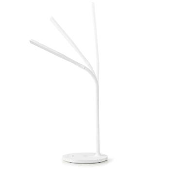 Preview: LED-Schreibtischlampe - Wireless-Ladegerät Dimm-Funktion - 36 LEDs, warm-/kalt-/naturweiss - Qi-kompatibel, neigbar, rutschfest, Weiss - 10W - 2700-6500K